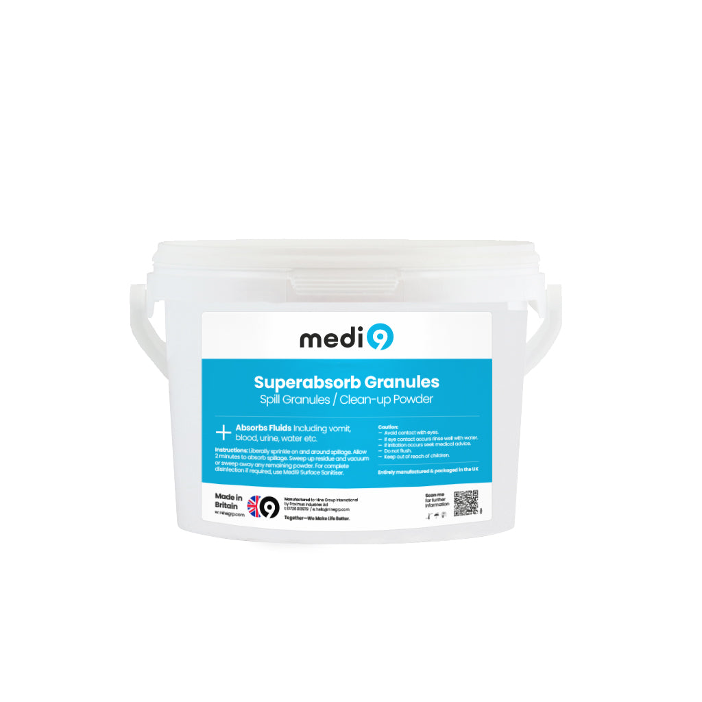 Medi9 Superabsorb Granules - Spill Granules / Clean-up Powder