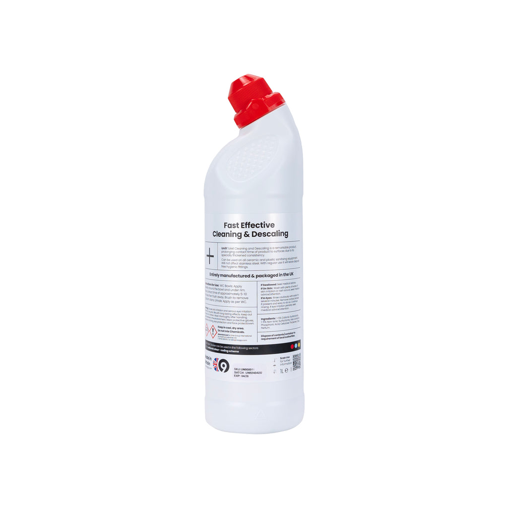 Uni9 Antibacterial Toilet Cleaner & Descaler - 1L