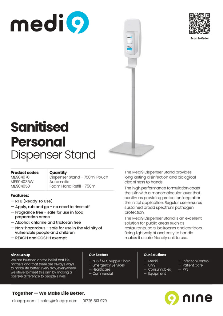 ME904070 - Dispenser Stand 750ml Pouch