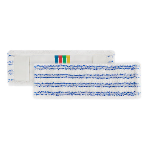 TTS - Pocket System Soft Band Flat Mop, White/Blue Stripes