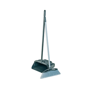 Lobby Dustpan with Brush - Black Enamel