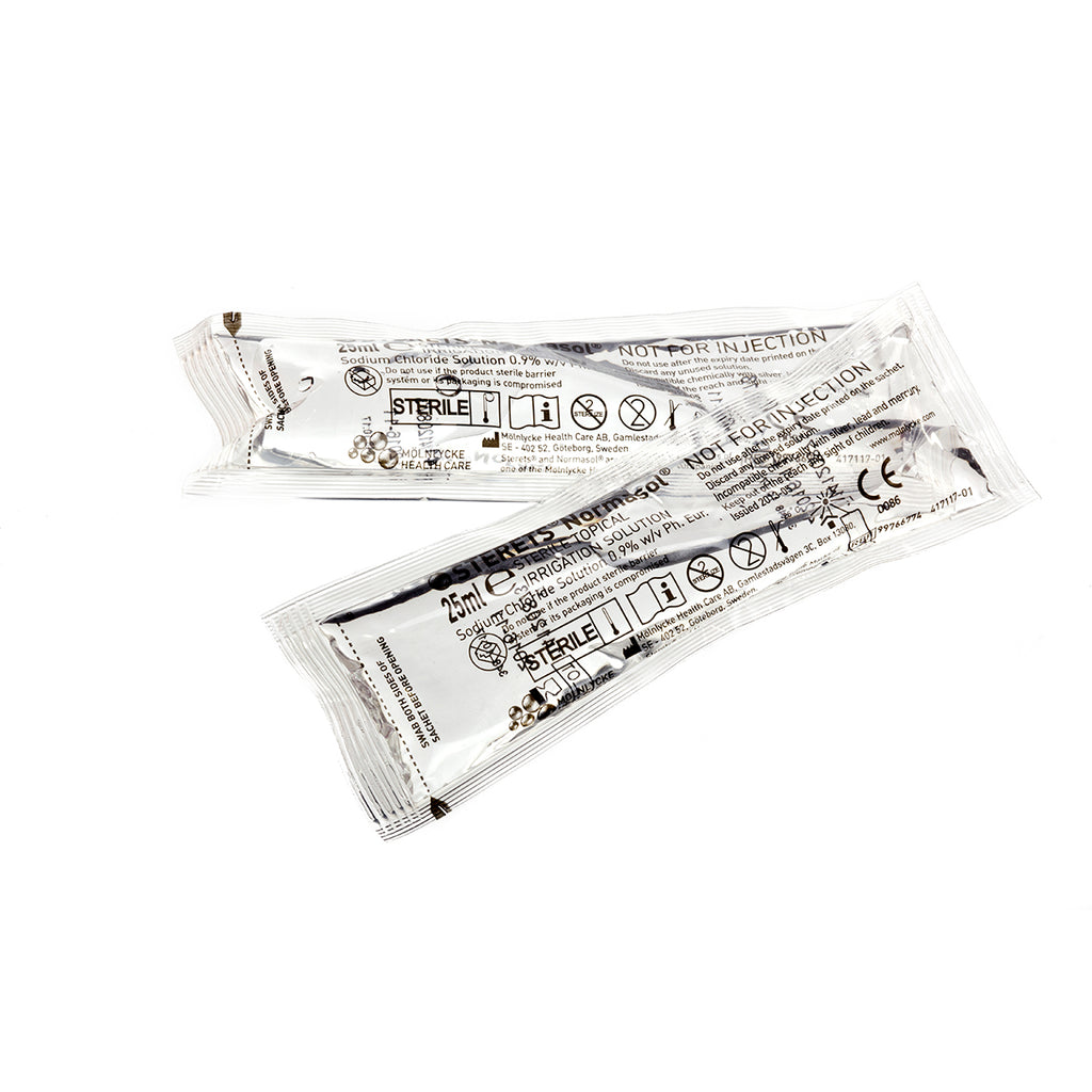25ml Sterile Saline in a Sachet (Normasol) - Single