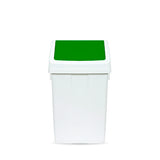 TTS - Max bin with Green swing lid 25L