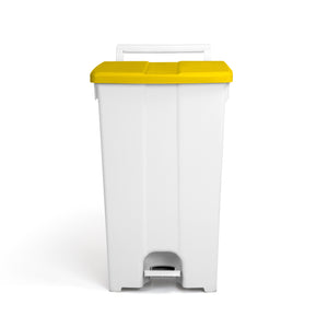 TTS - Derby bin Yellow with pedal operated lid 90L [XXL]