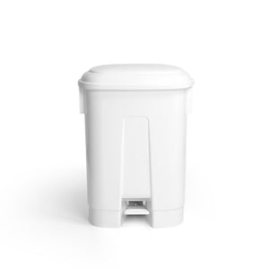 TTS - Derby bin White with pedal operated lid 60L [XL]