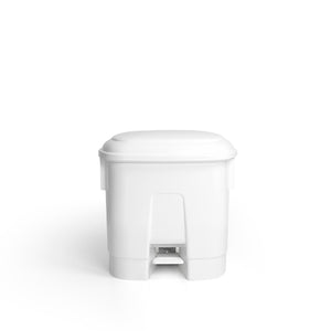 TTS - Derby bin White with pedal operated lid 30L [L]