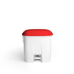 TTS - Derby bin Red with pedal operated lid 30L [L]