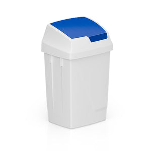 TTS - Lindy bin with Blue swing lid 25L
