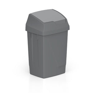 TTS - Lindy bin with Grey swing lid 50L