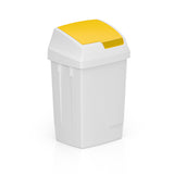 TTS - Lindy bin with Yellow swing lid 50L
