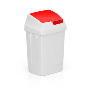 TTS - Lindy bin with Red swing lid 25L