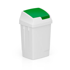 TTS - Lindy bin with Green swing lid 25L