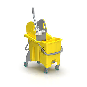 TTS - Action Pro Tec Combo Mopping Unit Yellow 30L double bucket with Tec wringer