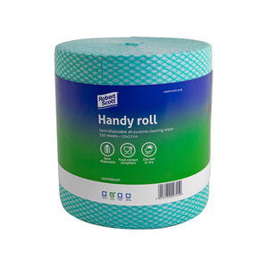 Handy Roll Disposable Cloth - Green - 22 x 37cm - Roll of 350 x 2