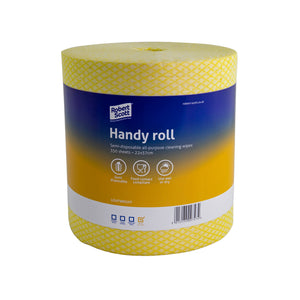 Handy Roll Disposable Cloth - Yellow - 22 x 37cm - Roll of 350 x 2