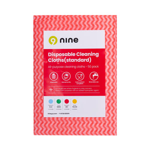 Disposable Cleaning Cloth - Red - 42 x 35cm - Pack of 50