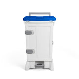 TTS Open-Up Front Opening Bin with pedal Operated Lid - Blue - 90 Litre