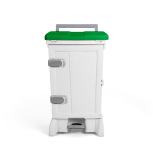 TTS OPEN-UP Front Opening Bin with pedal Operated Lid - Green - 90 Litre