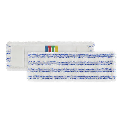 TTS - Pocket System Soft Band Flat Mop, White/Blue Stripes