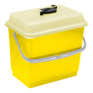 TTS Bucket with Wipe Dispensing Lid - 4 Litre - Yellow