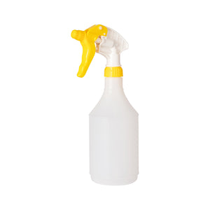 Spray Head and Bottle Set - 750ml - Heavy Duty - Yellow [Empty]