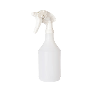 Spray Head and Bottle Set - 750ml - Heavy Duty - White [Empty]