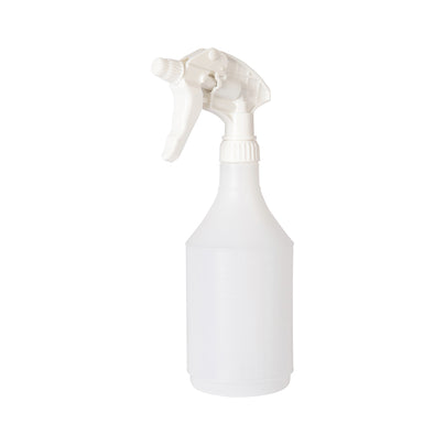 Spray Head and Bottle Set - 750ml - Heavy Duty - White [Empty]
