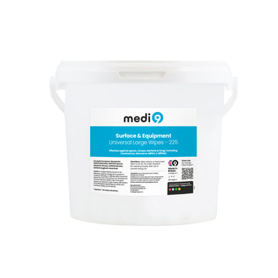 Medi9 Surface and Equipment - Universal Large Wipes - 225