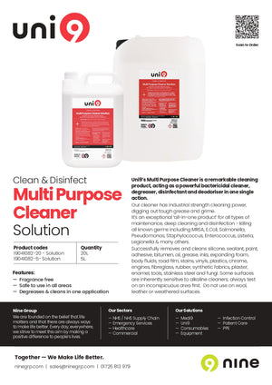 19041082-20_5 Uni9 Multi Purpose Cleaner Solution FactSheet