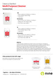 19041082-20_5 Uni9 Multi Purpose Cleaner Solution FactSheet