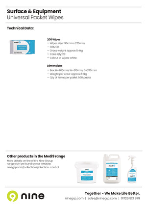 ME902020-200 FactSheet - Wipes