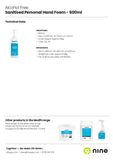 ME904008 FactSheet 600ml Hand Foam