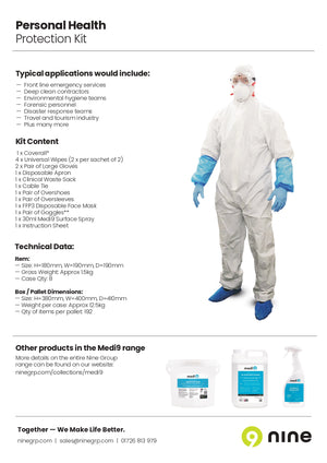 ME906301 Medi9 Personal Health Protection Kits x3