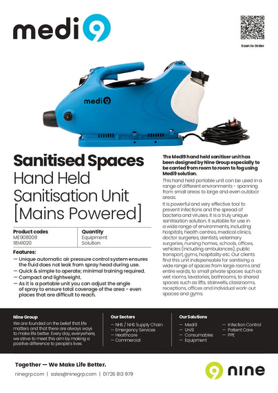 ME908008 - HH Sani Unit Mains Factsheet