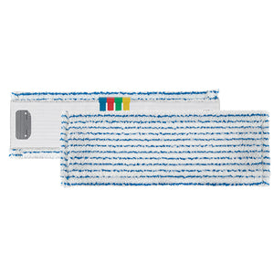 TTS - Uni System Soft Striat Flat Mop, White/Blue Stripes