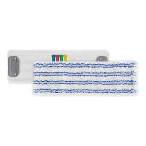 TTS - Uni System Soft Band Flat Mop, White/Blue Stripes