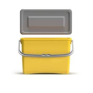 8L Yellow Bucket with Hermitc Lid