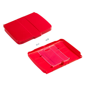 TTS - Red 150L Lid for bagholder with checklist holder [MLT]