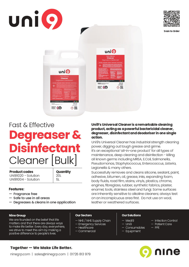 UN911004-20-200 Uni9 Multi Purpose Cleaner