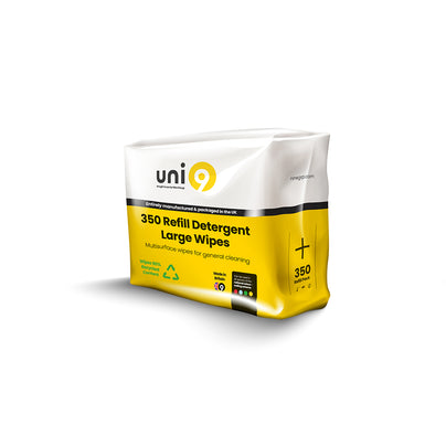 Uni9 Detergent Refill Wipes - 350