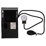 Sphygmomanometer & Twin Tube Stethoscope Set - Black