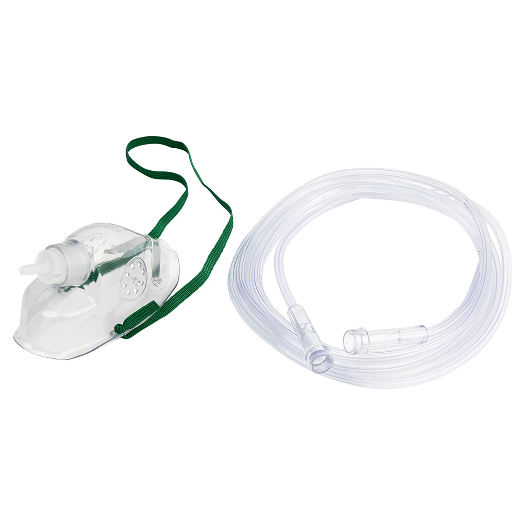 Medium Concentration Oxygen Mask with Tubing - Sealed Pack of 3