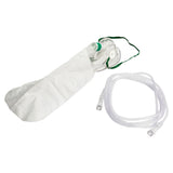 High Concentration 100% Oxygen NonRebreathing Mask with Head Strap & Tubing