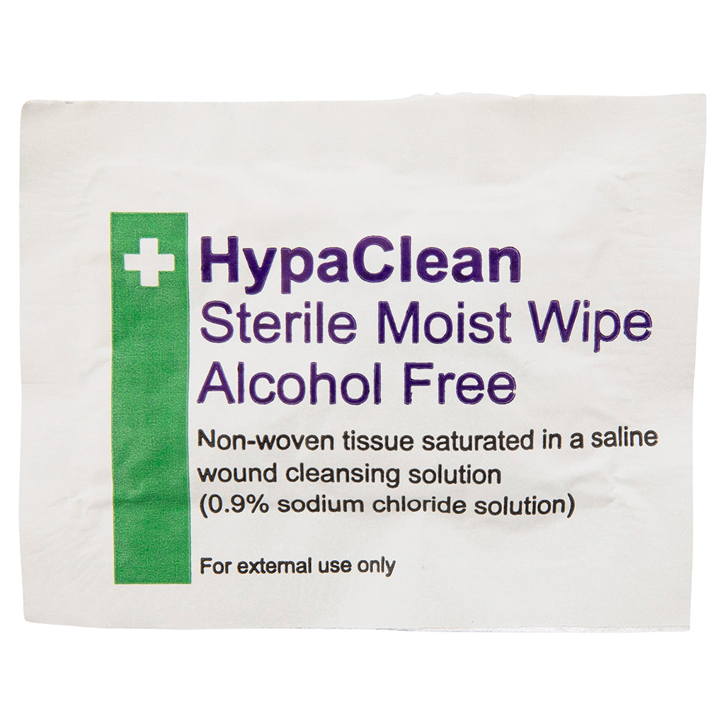 Sterile Saline Wound Cleansing Wipes - Box of 100