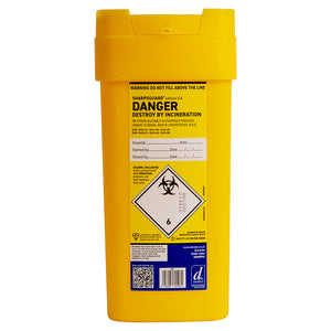 Community Sharpsafe Box 8" / 0.6L - Yellow - Single