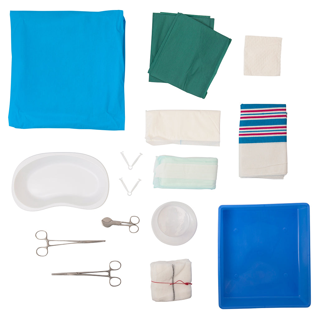 Maternity Delivery Pack - Obstetrical Kit with umbilical scissors - bag