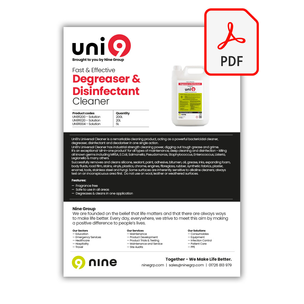 UN911004-20-200 Degreaser & Disinfectant Cleaner