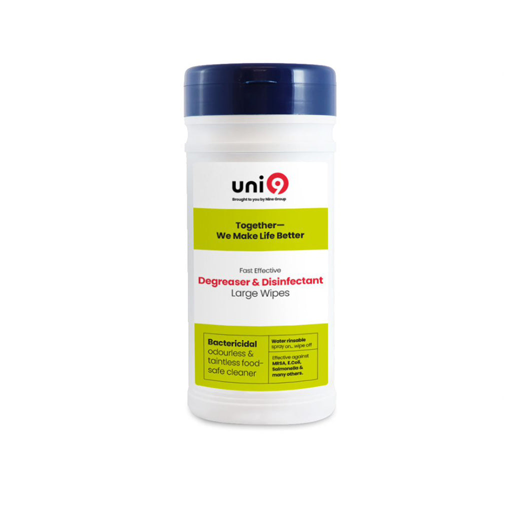 Uni9 Cleaner / Degreaser Large Wipes