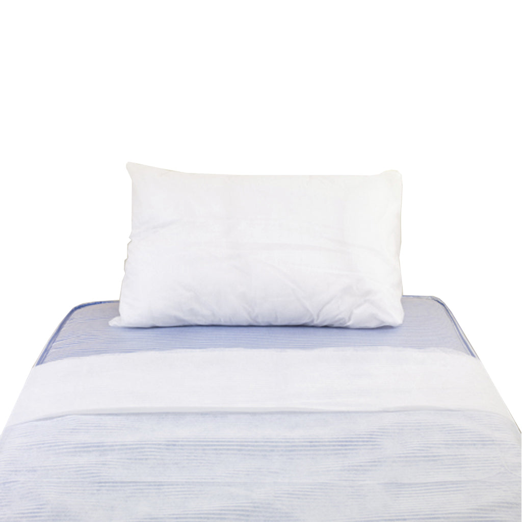 Pillow Case & Duvet Cover Set - Non Woven Disposable - White - Each